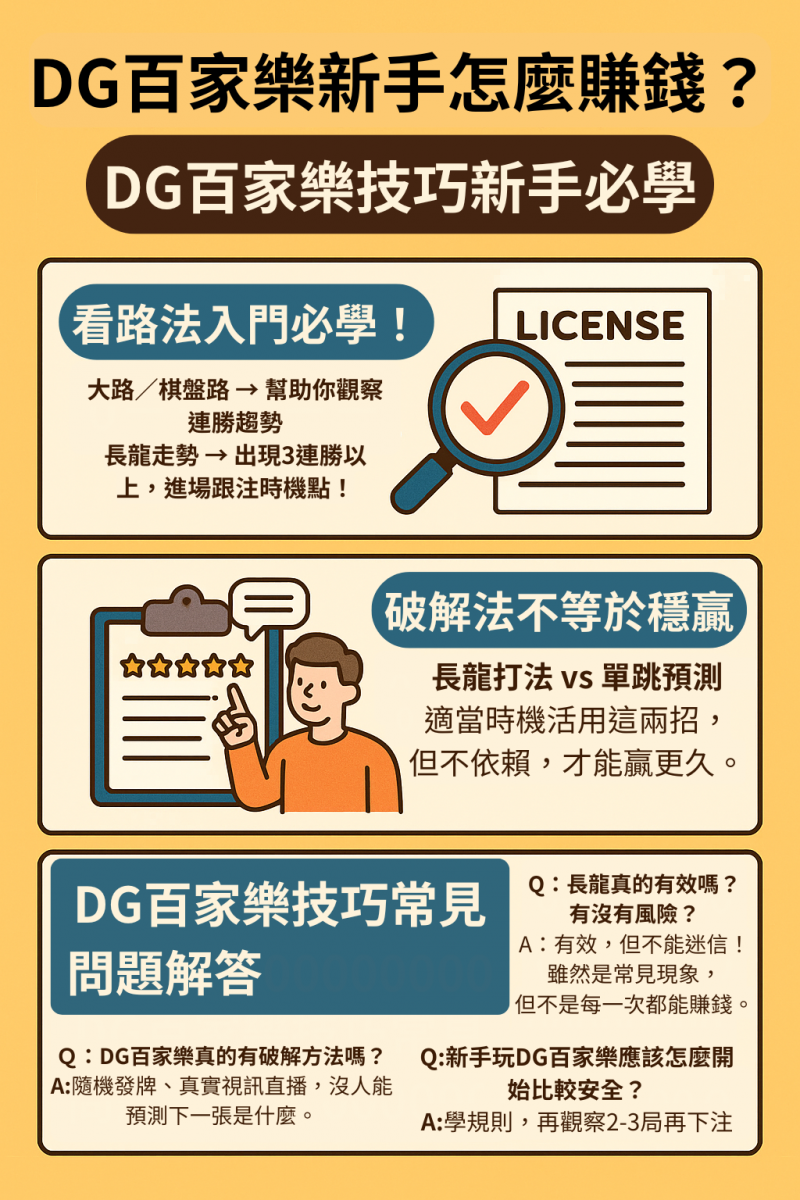 大老爺出金百家樂新手怎麼賺錢？破解牌局的進階技巧！